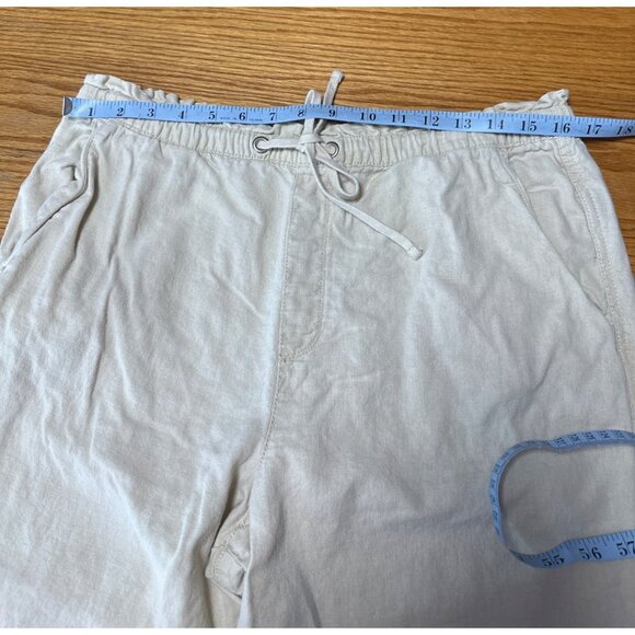 Social Standard by Sanctuary Khaki Linen Blend Solstice Jogger Pant Size XL - Picture 9 of 10